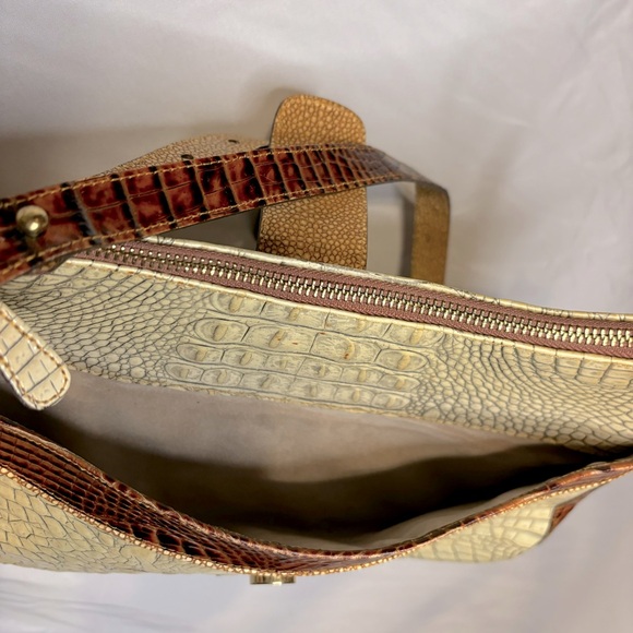 Brahmin tricolor leather handbag. - Picture 5 of 7